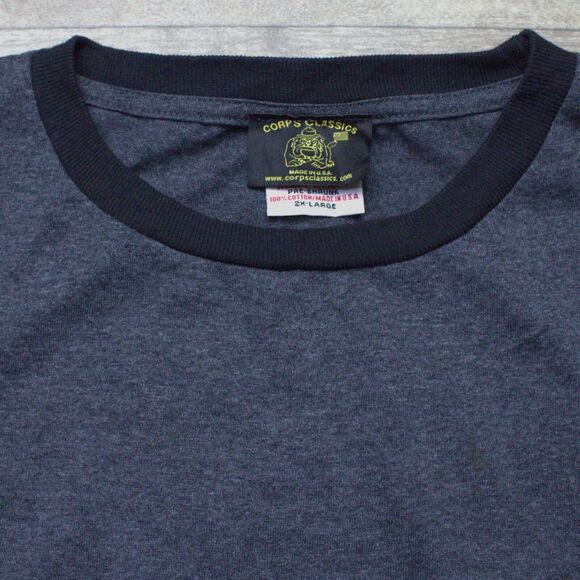 Bayside Vtg Vietnam Veteran Ringer T-shirt Size 2x Large - Picture 3 of 4